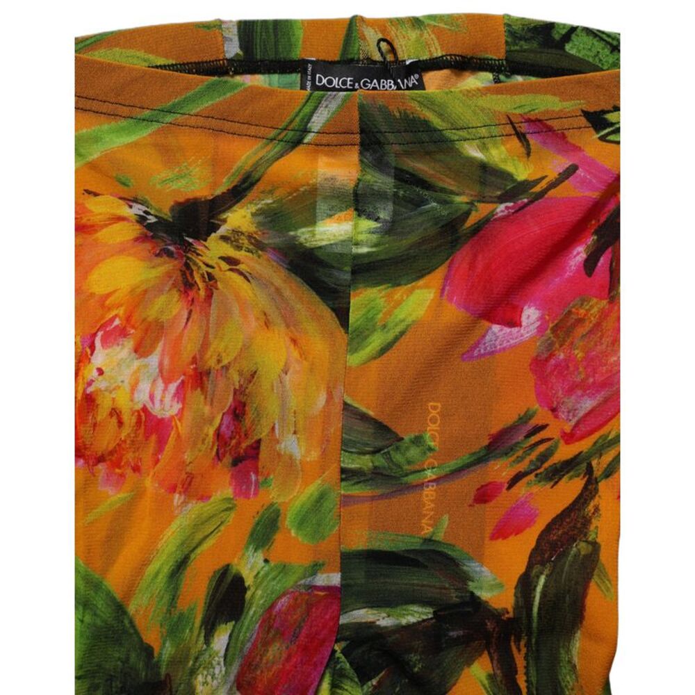 Dolce & Gabbana Floral Nylon Tights Stockings Multicolor Women's Socks
